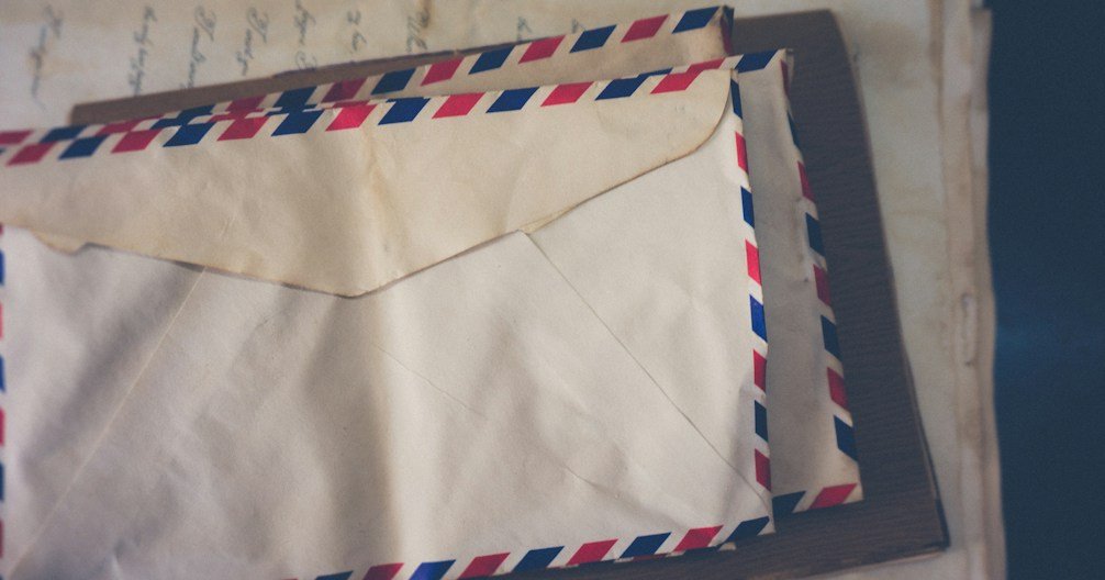 Business correspondence and envelopes